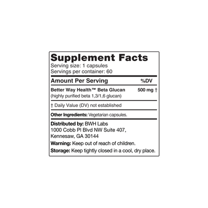 Beta Glucan 500mg